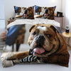 Bulldog Print Duvet Cover Bedding Set
