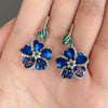 Charming Blue Flower Fashion Earrings - http://chicboutique.com.au