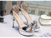 Thin Heel Platform High Heel Sandals - http://chicboutique.com.au