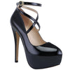 Super High Ankle Strap Platform Heels