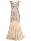 Vintage Sequinned Long Evening Dress