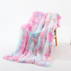 Rainbow Coral Fleece Super Soft Blanket