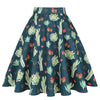 A-line Short Flare Vintage High Waist Skirt