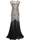 Vintage Sequinned Long Evening Dress