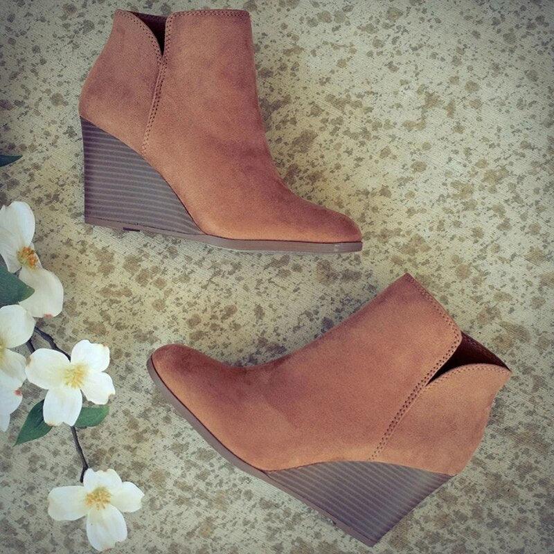 Round Toe Assorted Colours Ankle Boots - http://chicboutique.com.au