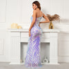 Sequin One Shoulder Maxi Dress