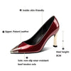 Spiral Pointed Toe Pattern Thin Heel Pumps - http://chicboutique.com.au