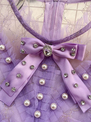 Embroidery Lace Long Sleeve Floral Mini Dress - http://chicboutique.com.au