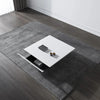 Living Room Square Coffee Table Black or White