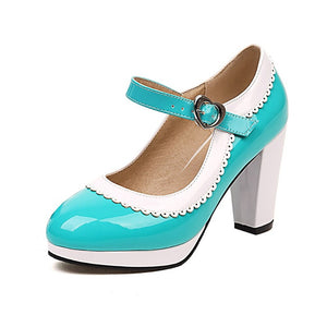 Platform Round Toe Mary Jane High Heels