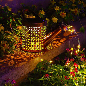 Solar Hanging Lantern Watering Can