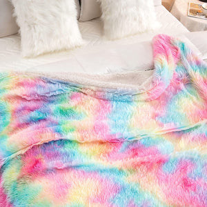 Double sided Rainbow Blanket