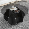 Round Glass coffee table in 2 sizes