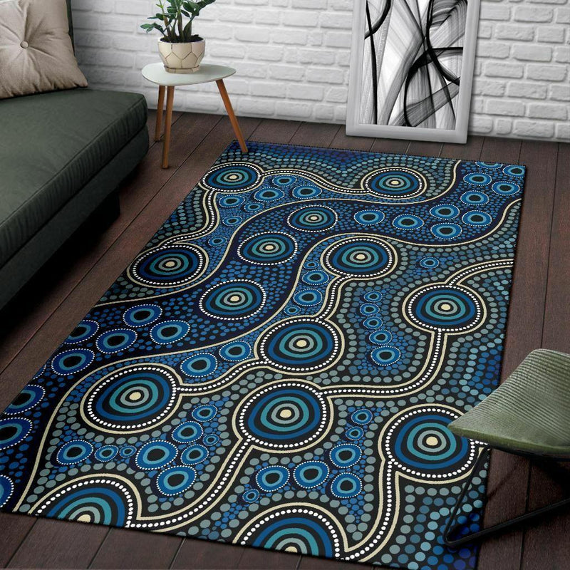 Indigenous Art Print Anti-slip Carpet / Rug - http://chicboutique.com.au