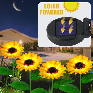 Solar Sunflower Outdoor Decorative Garden Pathway