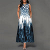 Bohemian Floral Print High Waist Maxi Dress - http://chicboutique.com.au