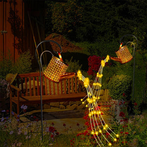 Solar Hanging Lantern Watering Can