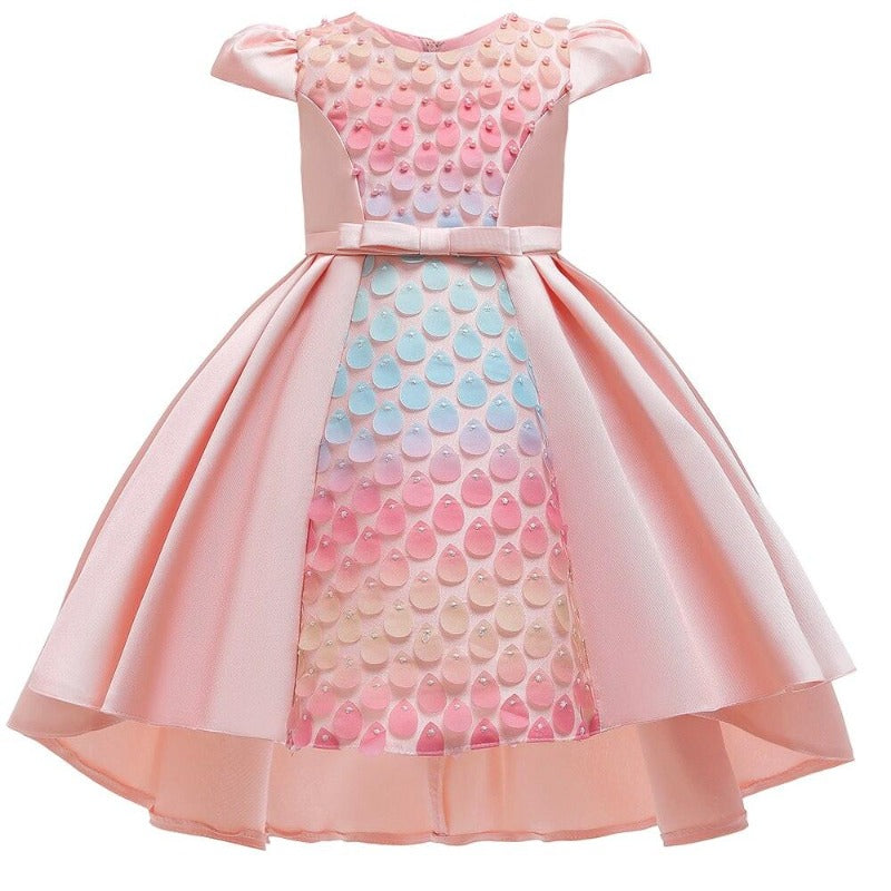 Girls Colourful Drip Bead Birthday Princess Dress - http://chicboutique.com.au