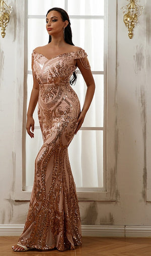 Sleeveless Floor Length Evening Gown