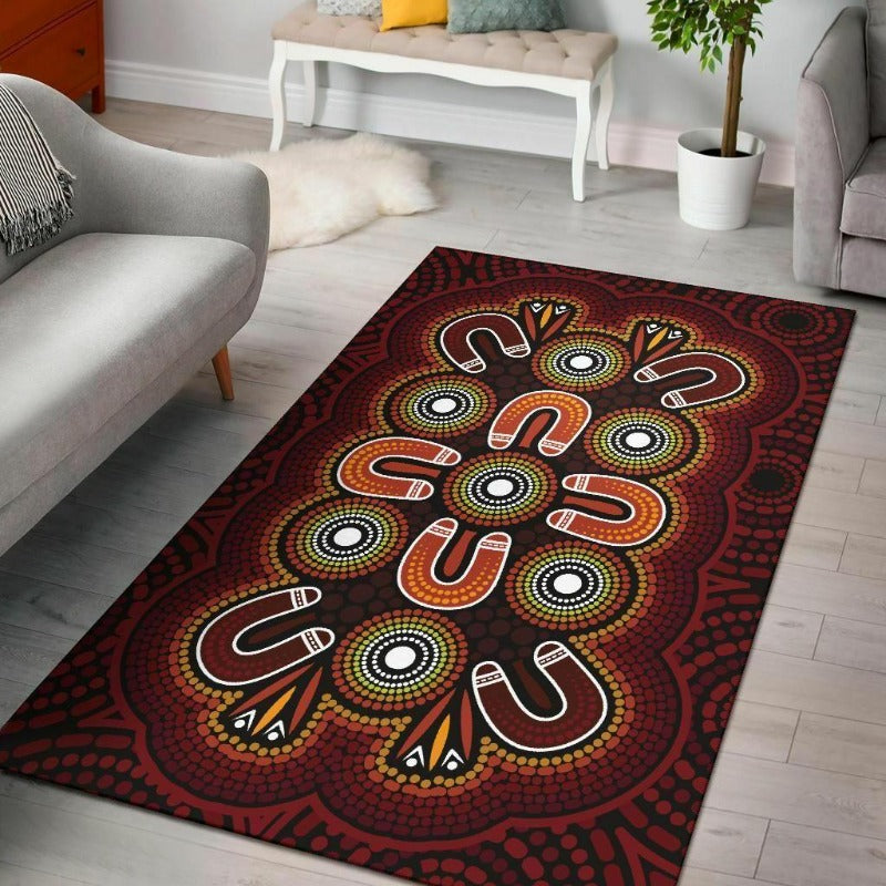 Indigenous Art Print Anti-slip Carpet / Rug - http://chicboutique.com.au