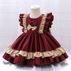 Girls Big Bow Party Princess Dress