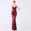 Spaghetti Strap Sequin Evening Dress - http://chicboutique.com.au