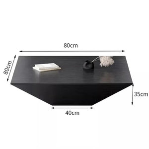 Living Room Square Coffee Table Black or White