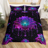 Bohemian Mandala Exotic Floral Prints Duvet Cover Set