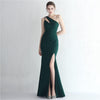 One Shoulder High Slit Maxi Dress - http://chicboutique.com.au