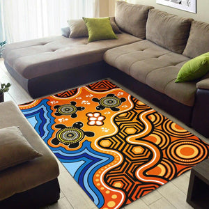 Indigenous Art Print Anti-slip Carpet / Rug - http://chicboutique.com.au