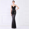 Spaghetti Strap Sequin Evening Dress - http://chicboutique.com.au