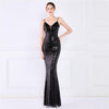 Spaghetti Strap Sequin Evening Dress - http://chicboutique.com.au