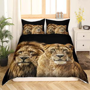 Assorted Lion prints Duvet Cover Bedding Set