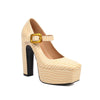 Platform High Heel Square Toe Fashion Shoes