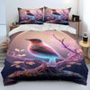 Exquisite Bird Print Duvet Cover Bedding Set