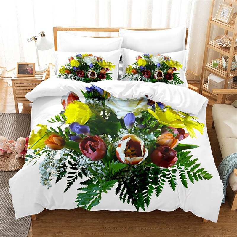 Tulip Print Duvet Cover Set