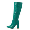 Modern Knee High Glossy High Heel Boots