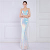 Spaghetti Strap Sequin Evening Dress - http://chicboutique.com.au