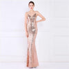 Spaghetti Strap Sequin Evening Dress - http://chicboutique.com.au