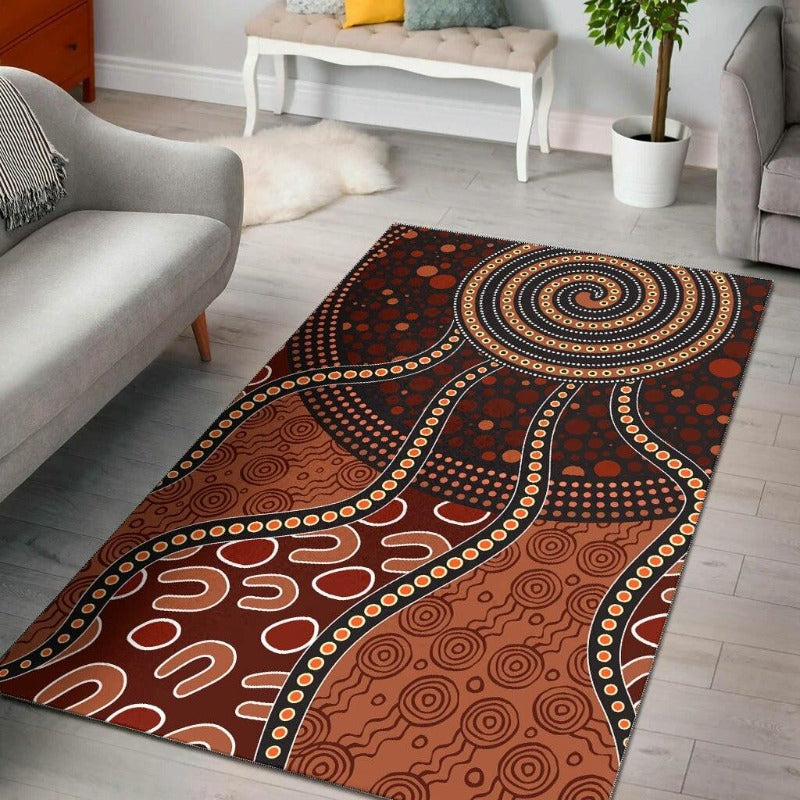 Indigenous Art Print Anti-slip Carpet / Rug - http://chicboutique.com.au