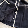 Vintage Black Long Sleeve Pocket Bow Tie Mini Dress