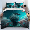 Exquisite Bird Print Duvet Cover Bedding Set