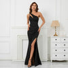 One Shoulder High Slit Maxi Dress - http://chicboutique.com.au