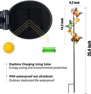 Solar Butterfly Outdoor Stake Lights