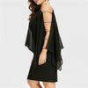 Plus Size Ladder Cut Sleeve Mini Dress