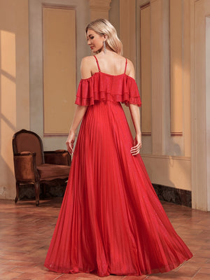 Luxury V-neck Elegant Floor-Length Gown