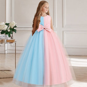 Girls Elegant Ankle Length Sleeveless Dress