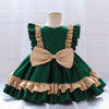 Girls Big Bow Party Princess Dress