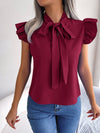 Casual Front Bow Blouse