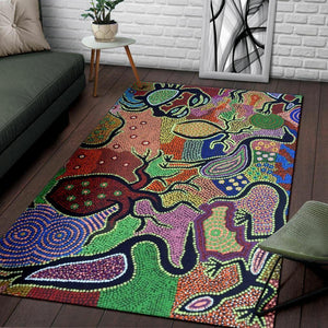 Indigenous Art Print Anti-slip Carpet / Rug - http://chicboutique.com.au